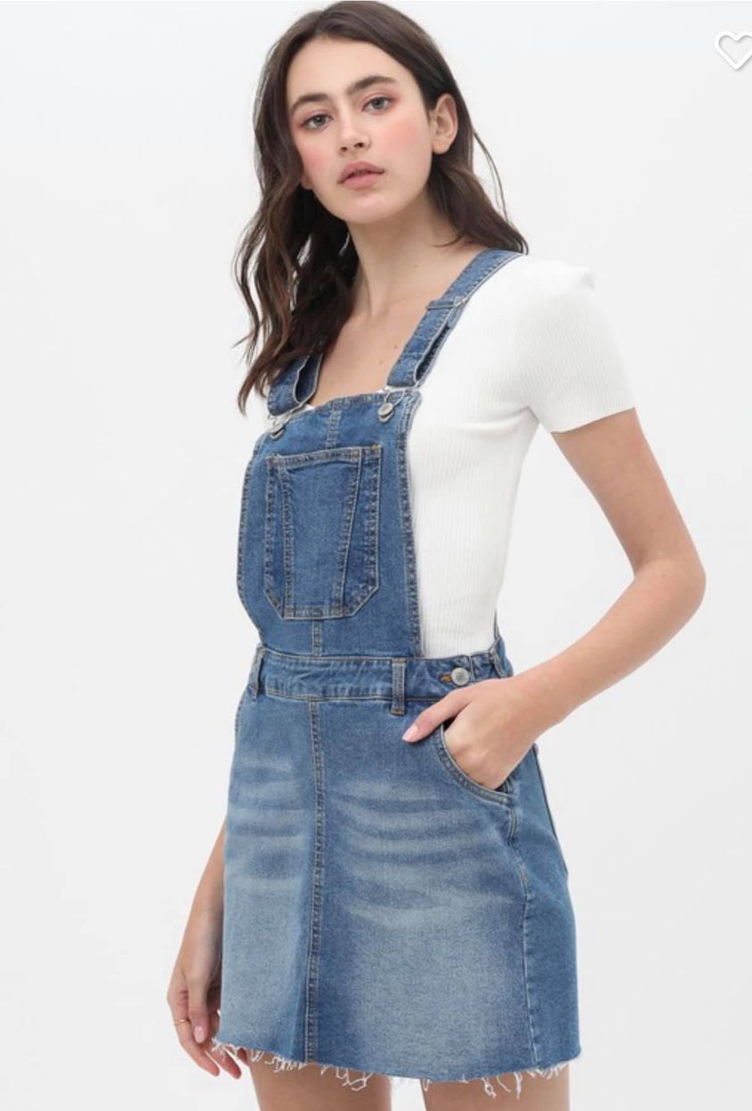 Denim Overall Skirt