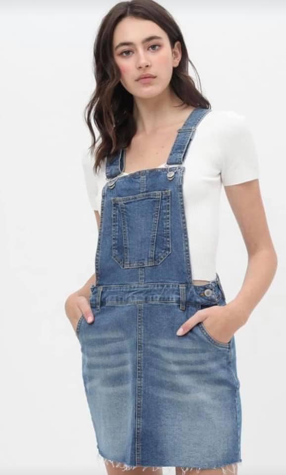 Denim Overall Skirt