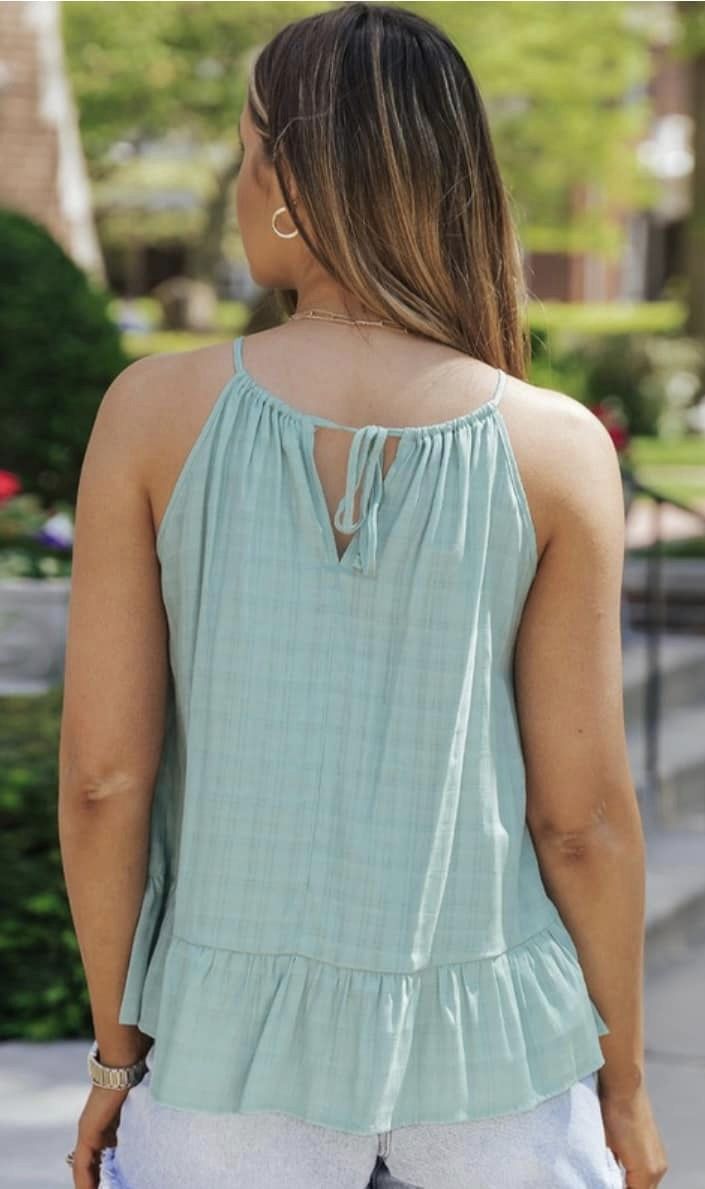 Tank Top With Ruffle Hem
