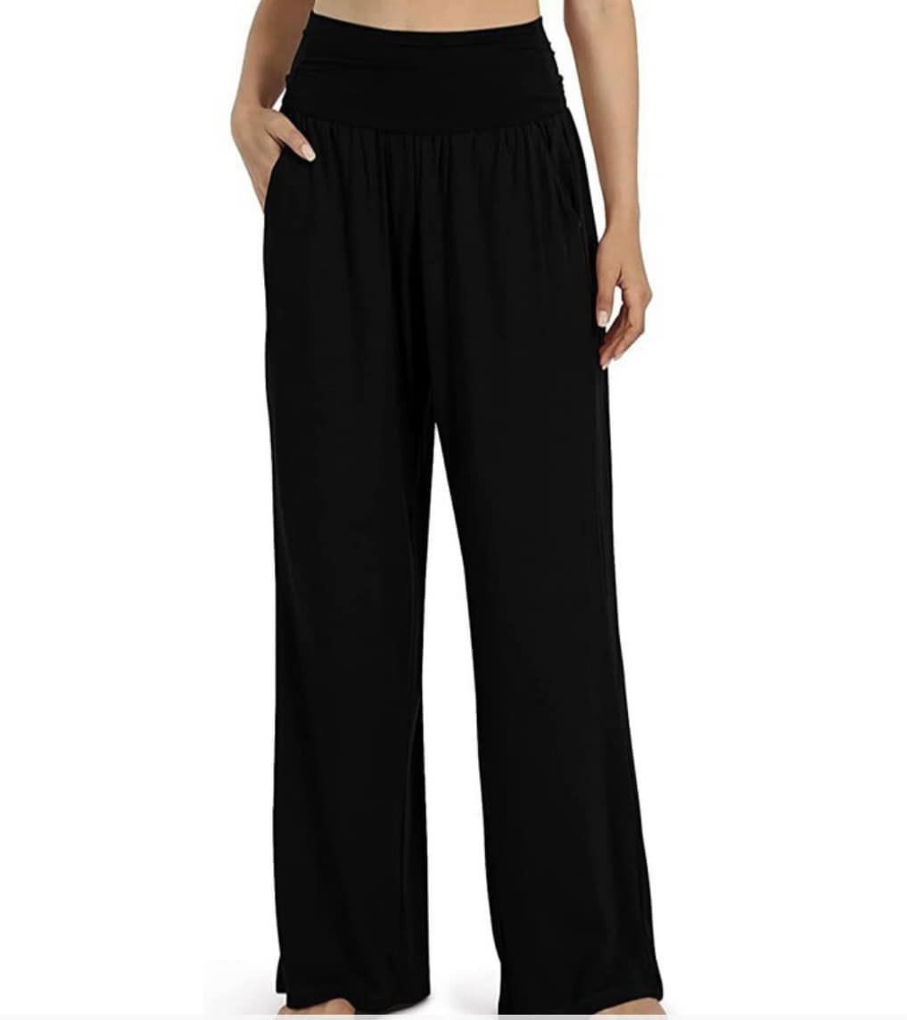 Casual Comfy High Waist Wide Leg Pants
