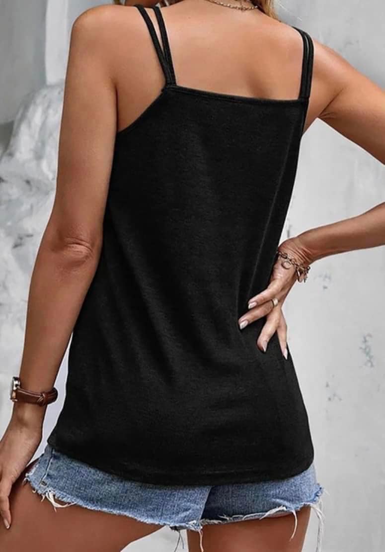 Sleeveless Tank With Double Straps