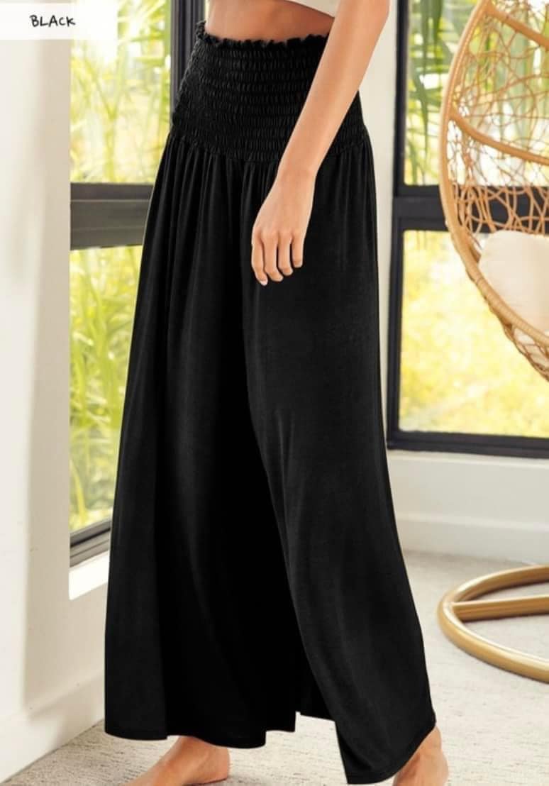 Palazzo Pants with Spandex Waist Band
