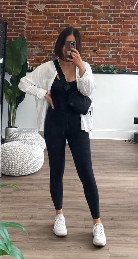 Black Yoga Jumpsuit