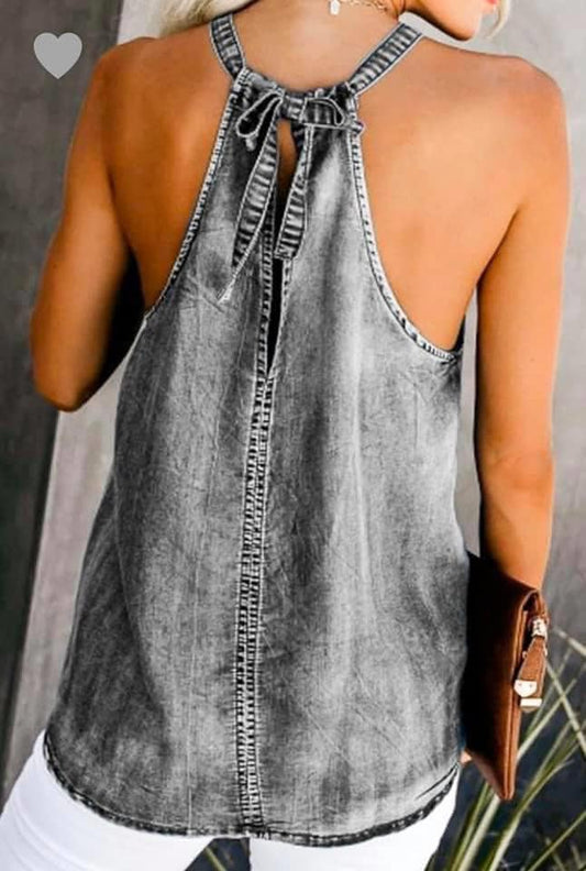 Denim Tank Top