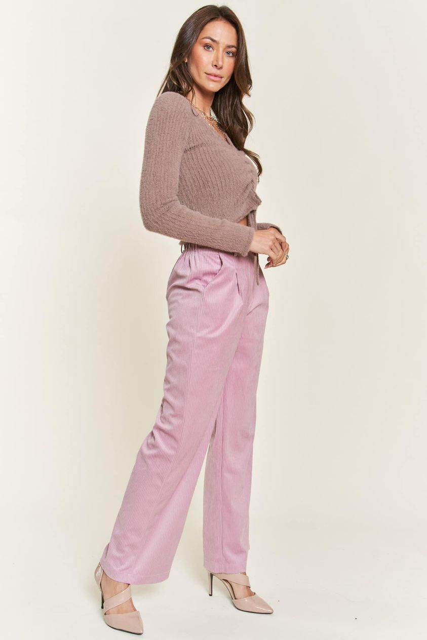 Super Soft Ruched Drawstring Cropped Top