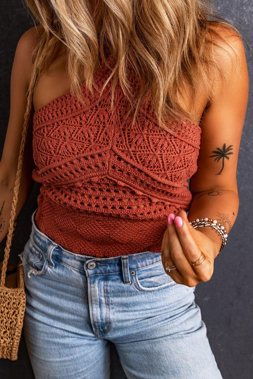 Knitted Halter Top