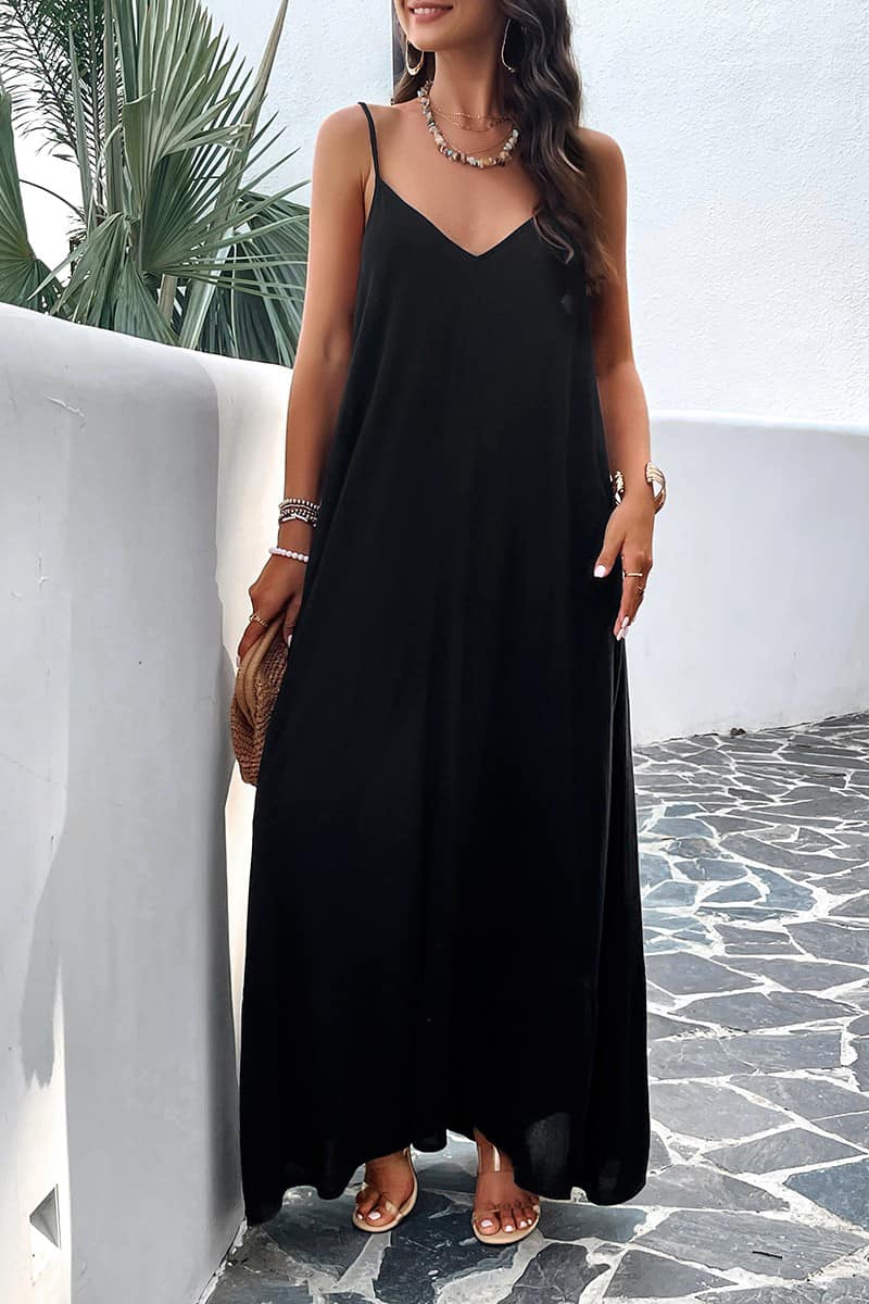 Long Maxi Dress with Pockets