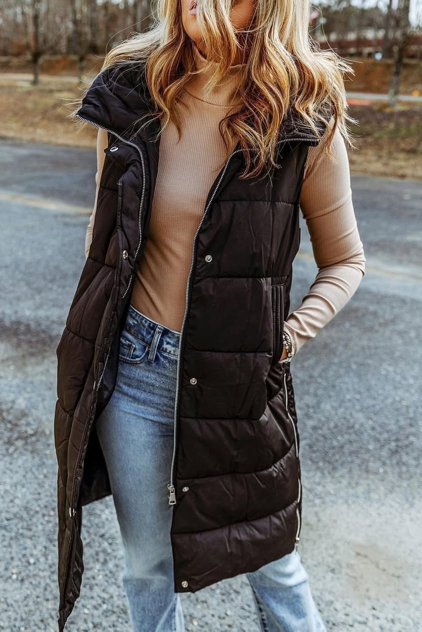 Light Weight Long Puff Vest