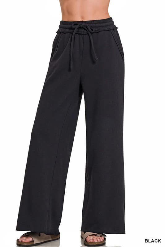 Super Soft & Cozy wide Leg Sweat Pants with pockets