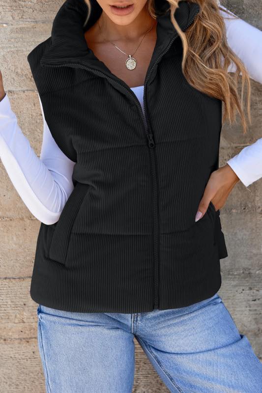 Corduroy Soft Puffer Vest