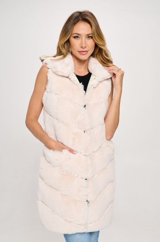 Fur Vest with Pockets